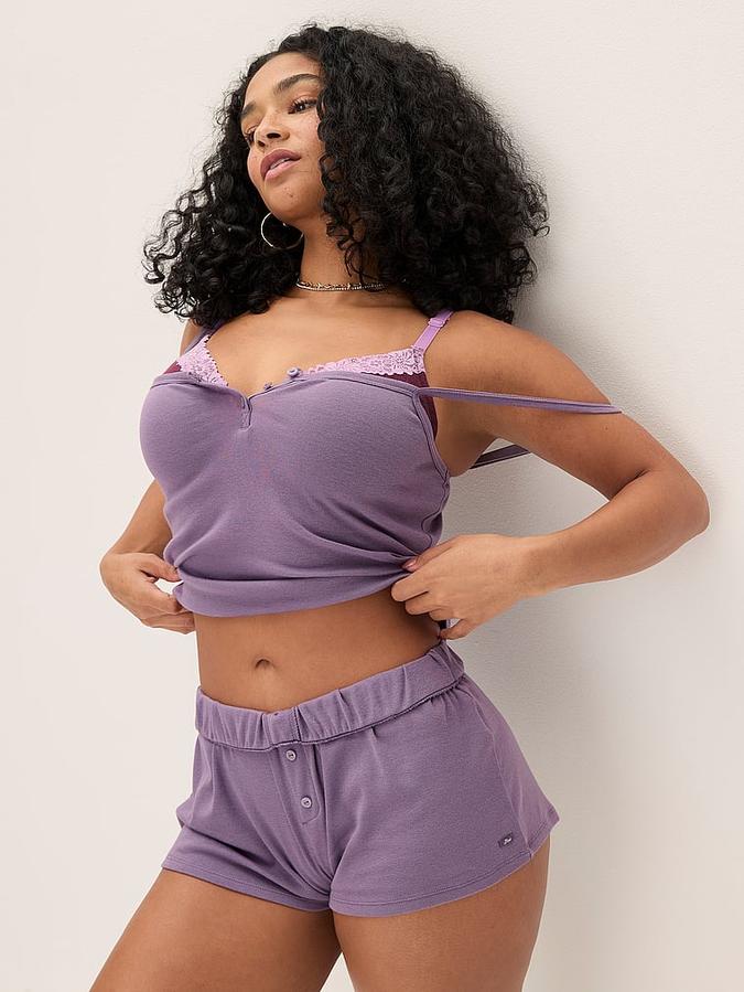 Cotton Henley Cami image number 3