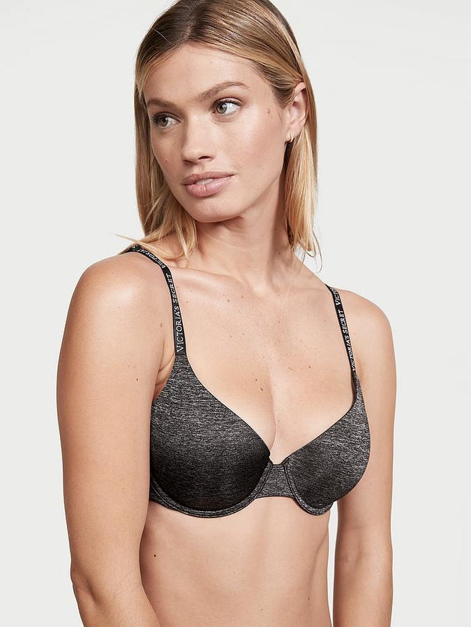 T-Shirt Logo Strap Demi Bra image number 0