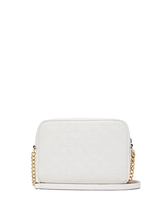 The Victoria Top-Zip Crossbody Bag White image number 1