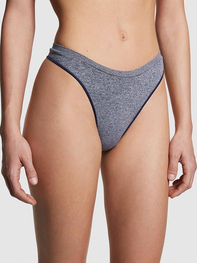 Seamless High-Leg Thong Panty image number 0