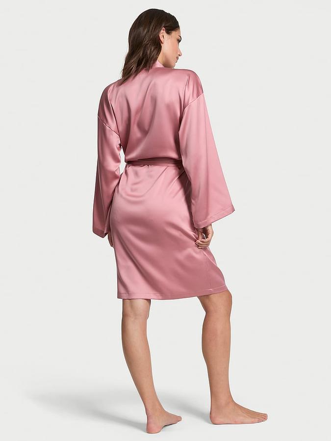 Signature Satin Midi Robe