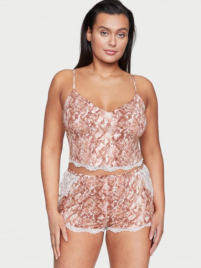 Stretch Modal Cropped Cami Set image number 0