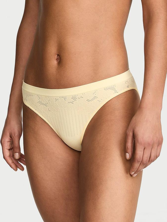Seamless Floral Rib Bikini Panty