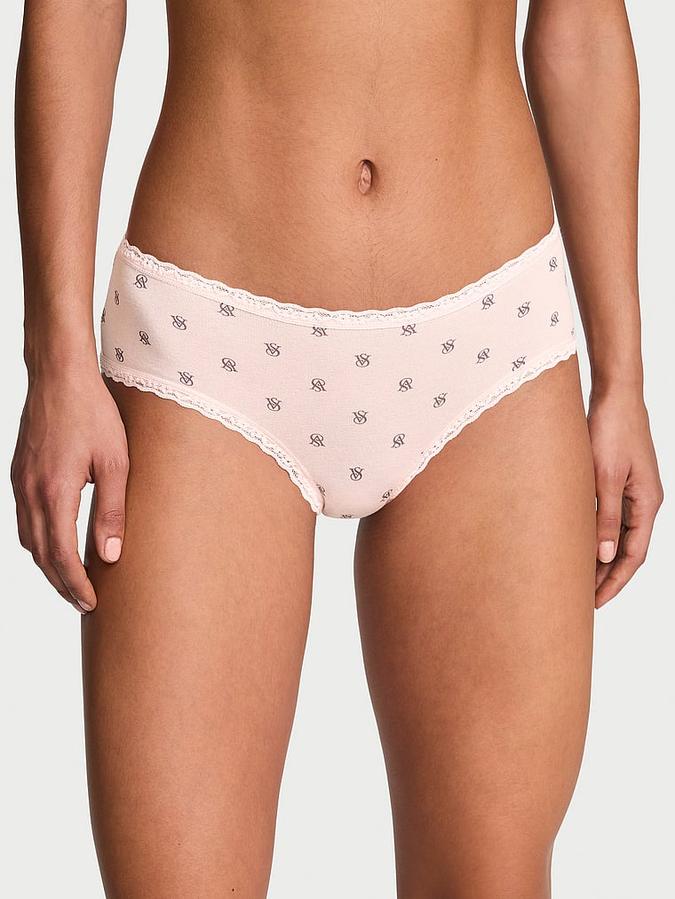 Cotton Lace-Waist Cheeky Panty