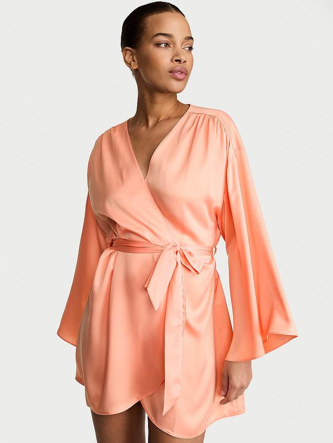 Satin Short Robe