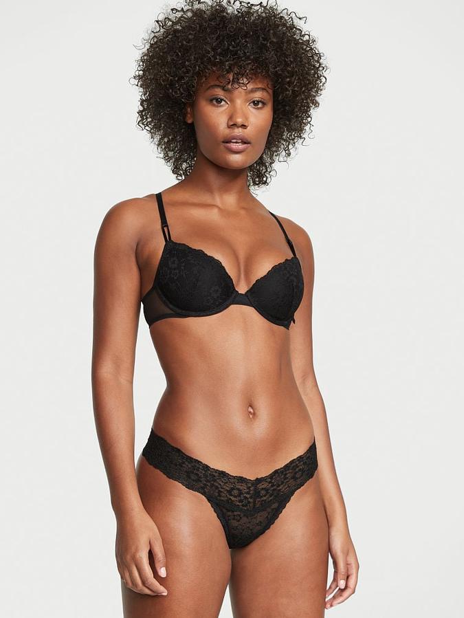 Posey Lace Lace-Up Thong Panty image number 0