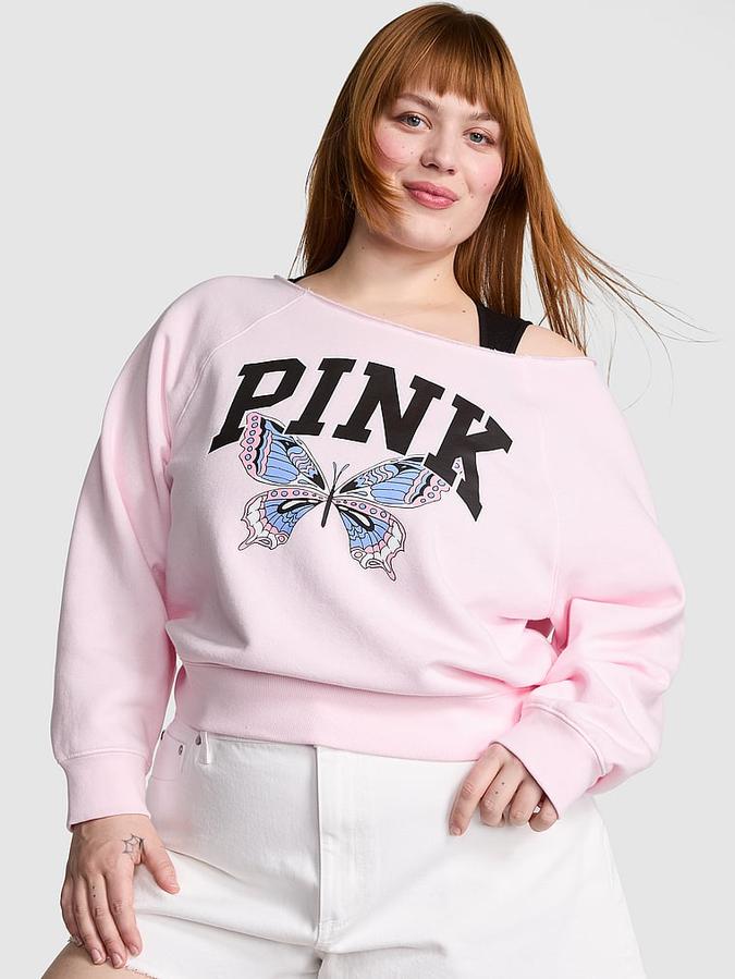 Ivy Fleece Off-The-Shoulder Sweatshirt image number 0