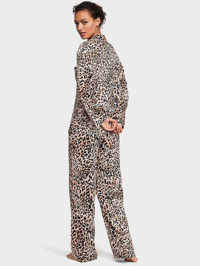Satin Long Pajama Set image number 1