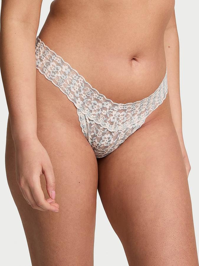 Blossom Lace Thong Panty image number 0