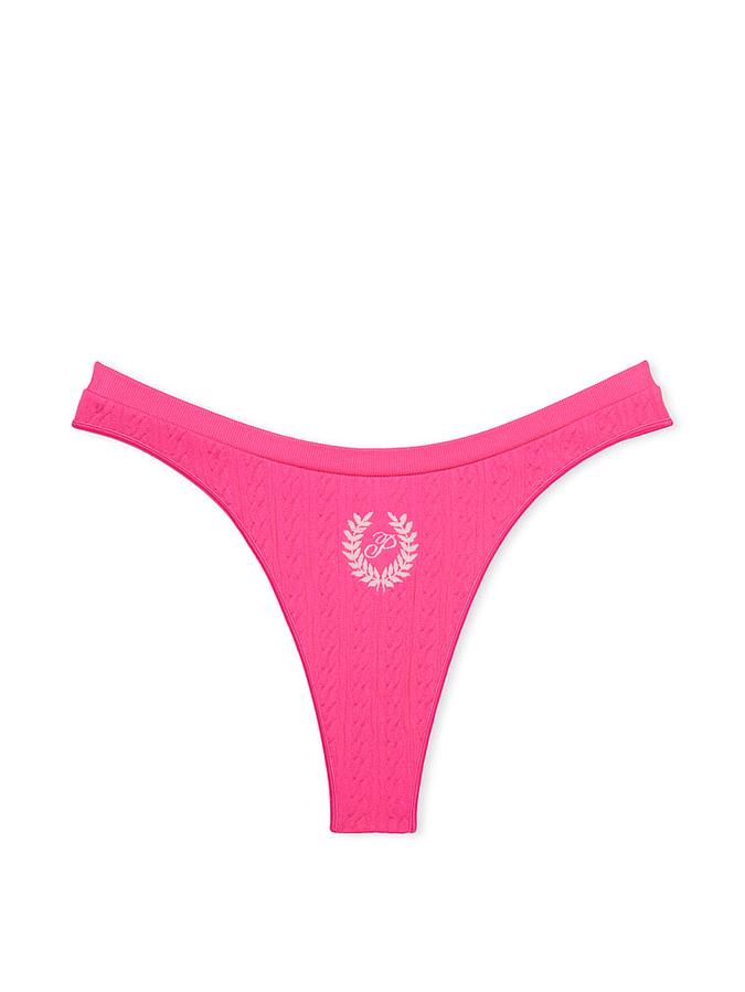 Seamless High-Leg Thong Panty image number 2