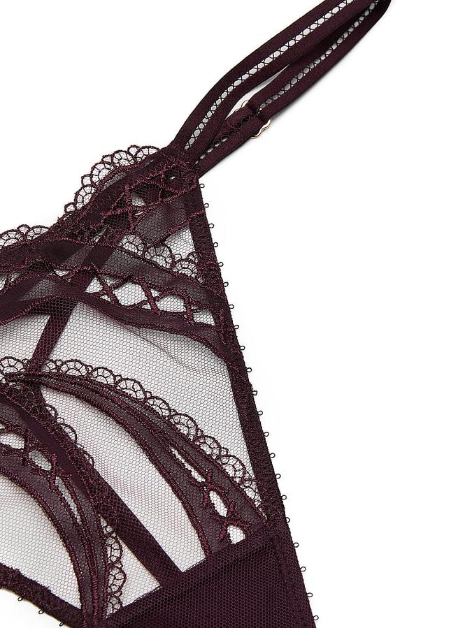 Laces Out Embroidery Adjustable V-String Panty image number 2