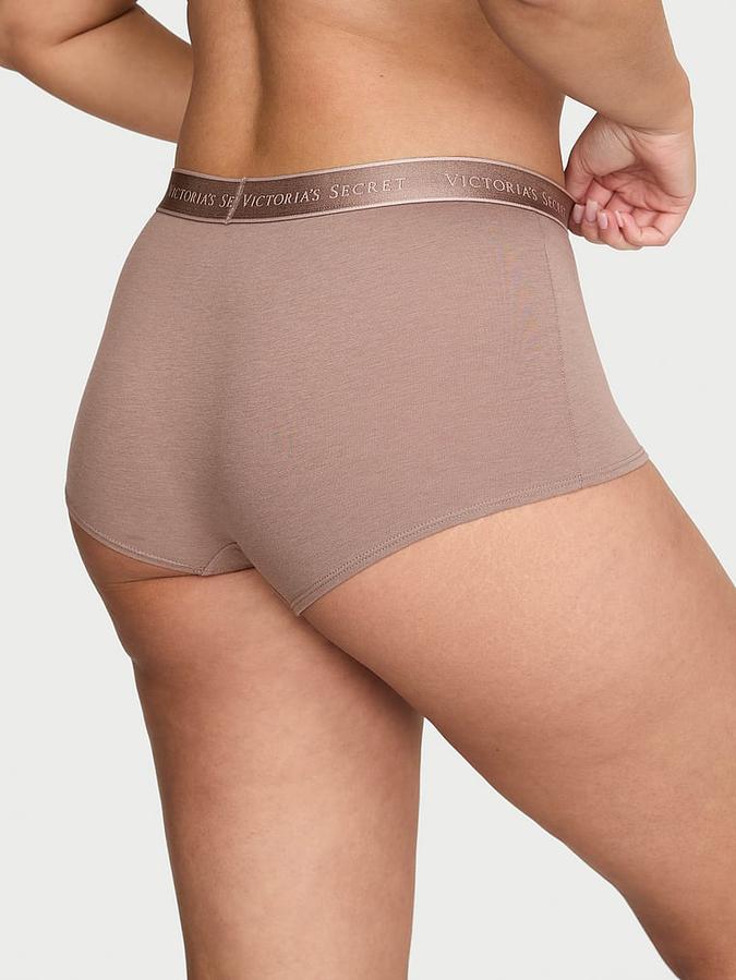 Logo Cotton Boyshort Panty