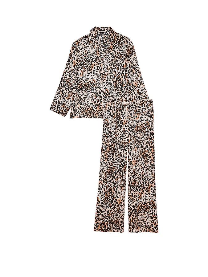 Satin Long Pajama Set image number 2