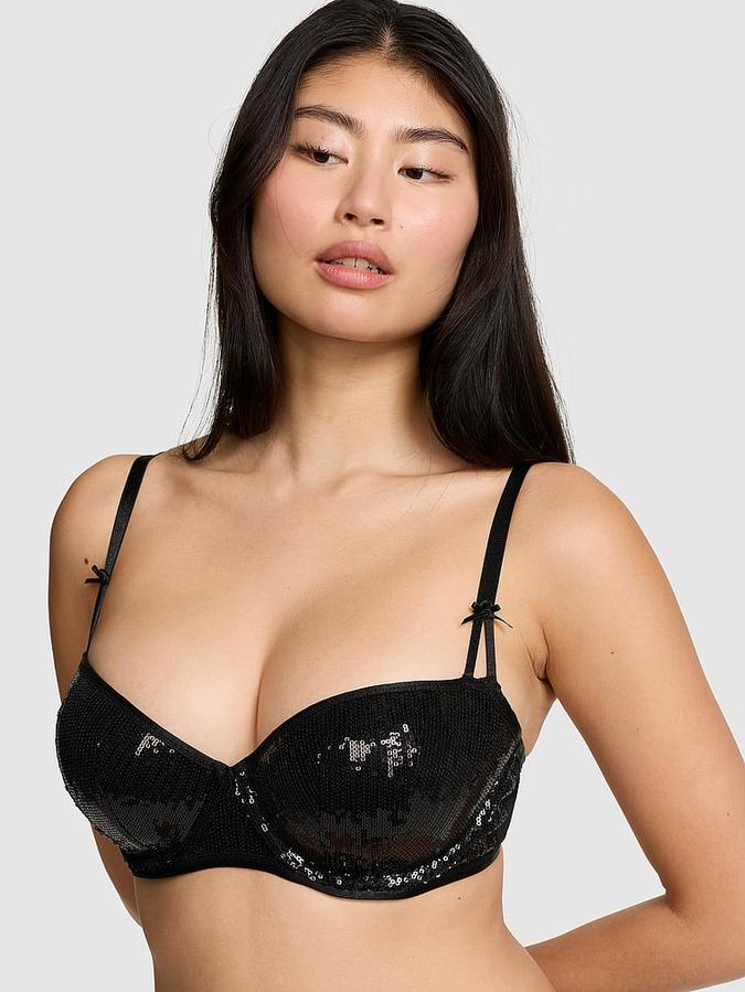 PINK Wink Push-Up Balconette Bra