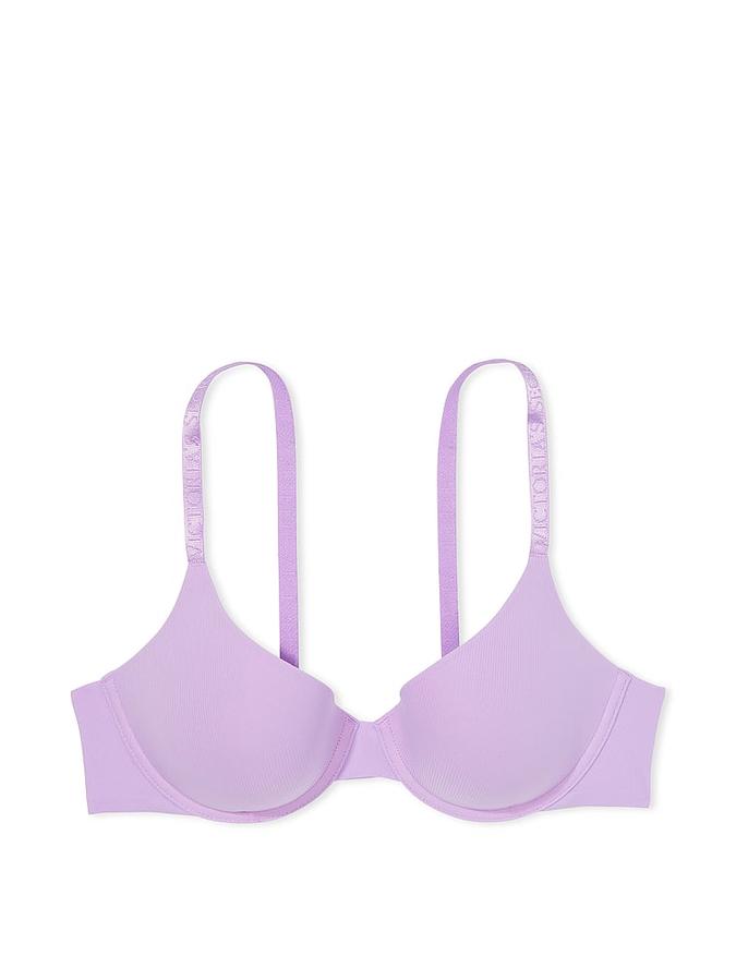 Lightly Lined Micro-Rib Demi Bra image number 2