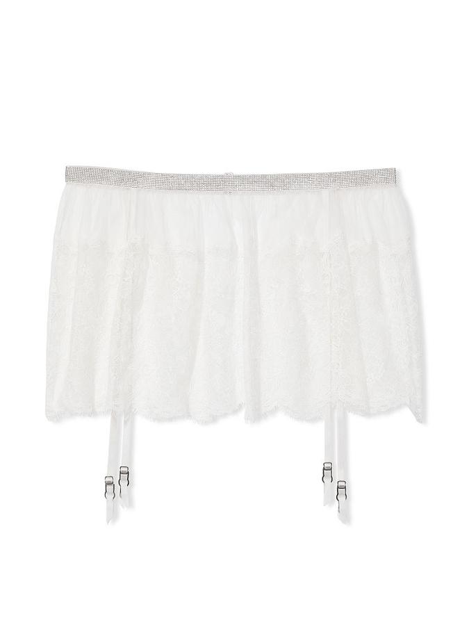 Shine Lace Skirt with Garters image number 1