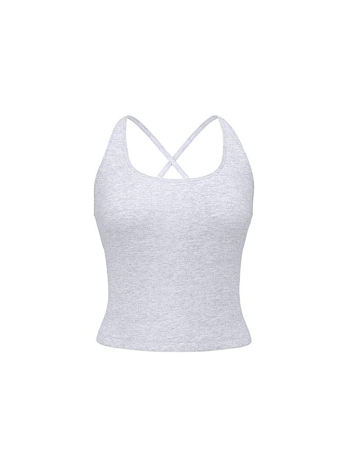 All-Day Cotton Square-Neck Tank Top image number 2