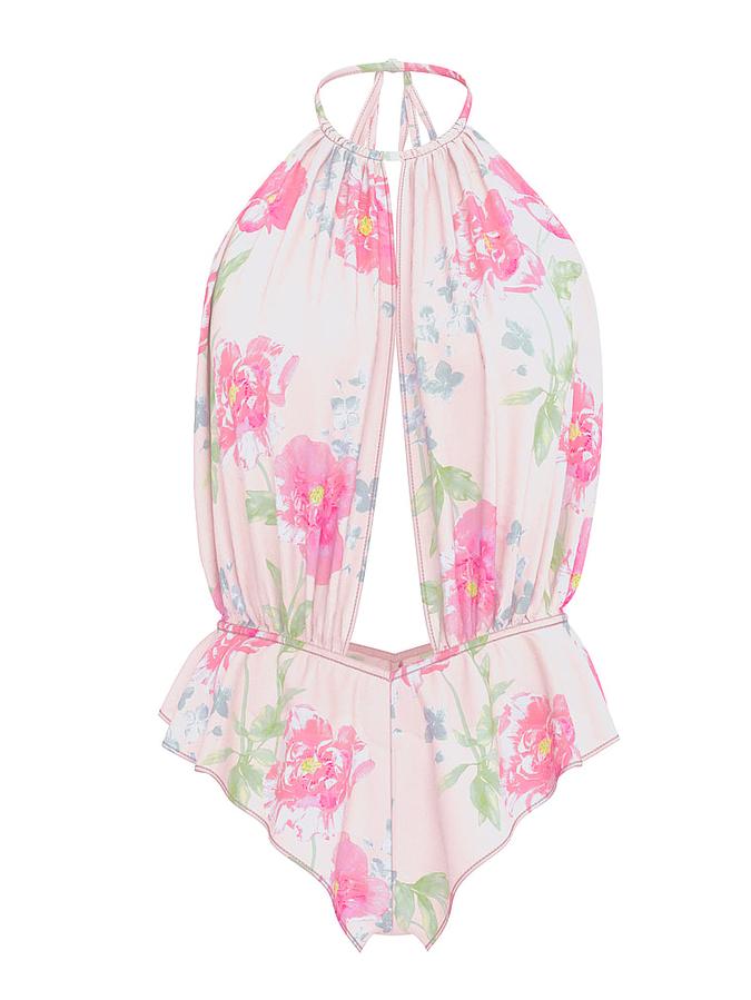 Peony Chiffon Halter Teddy image number 2