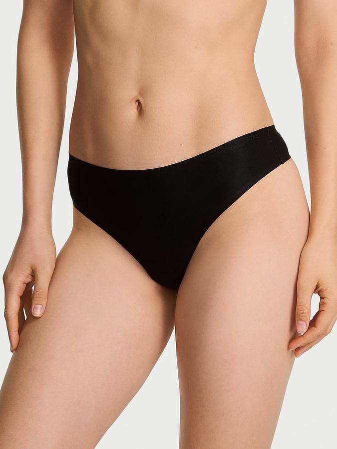 Body by Victoria Flex Mid-Rise Thong Panty image number 0