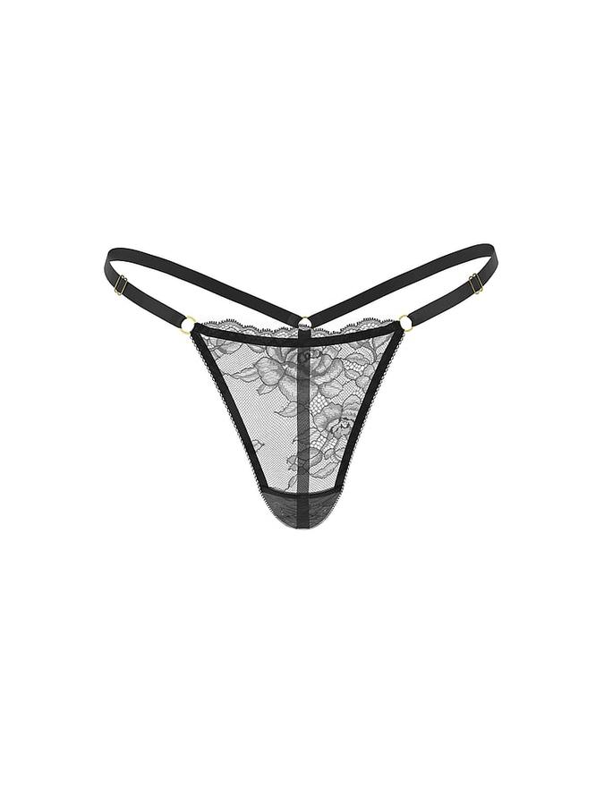 Rose Lace Adjustable V-String Panty image number 2