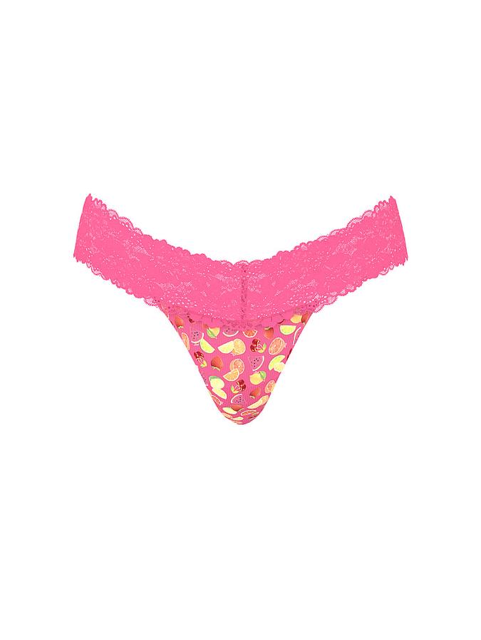 Wink Lace-Trim Thong Panty image number 2