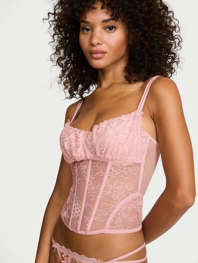 Wicked Rosette Reverie Embroidery Corset Top
