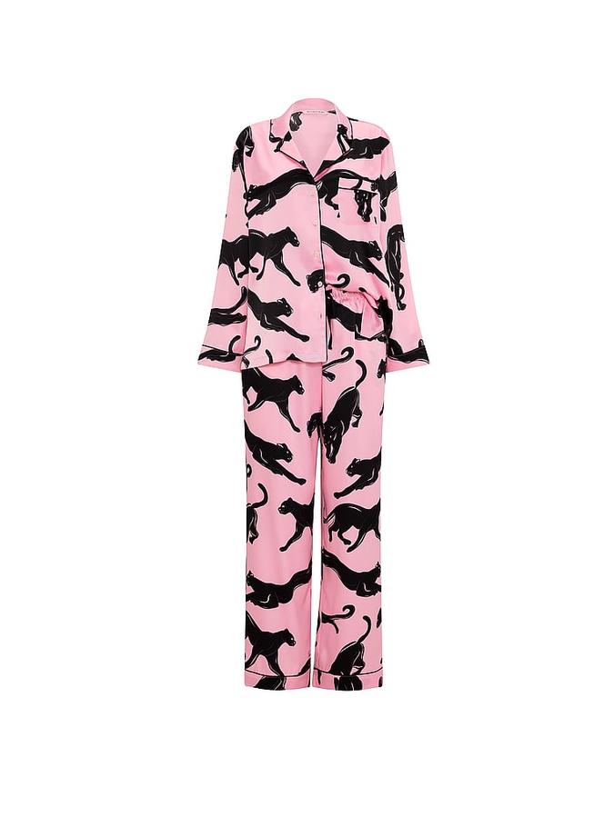 Signature Satin Long Pajama Set image number 2