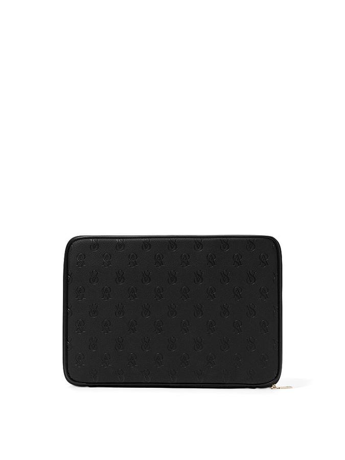 The Victoria Laptop Sleeve Luxe Logo Black Black image number 1