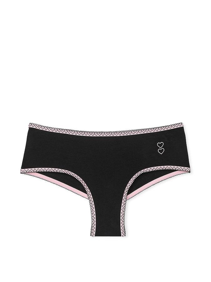 Cotton Heart-Trim Cheeky Panty image number 2