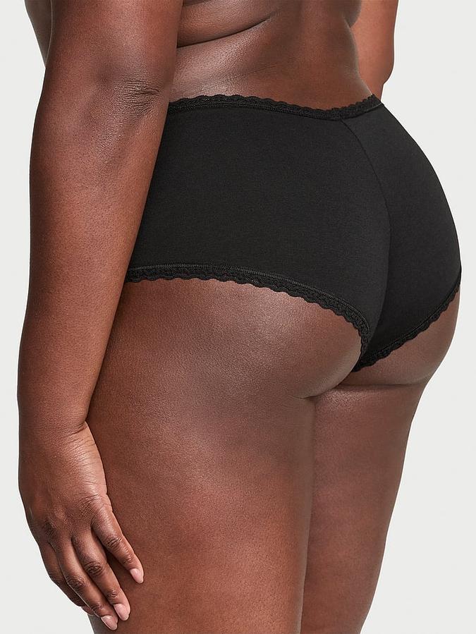 Cotton Lace-Waist Cheeky Panty