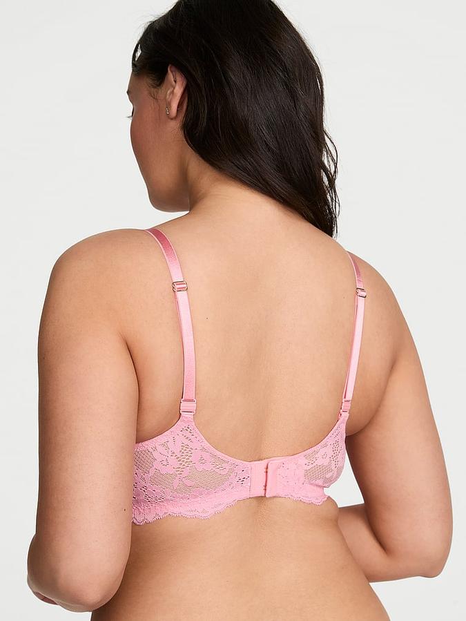 Pink Wicked Unlined Lace Balconette Bra Wicked Unlined Lace Balconette Bra