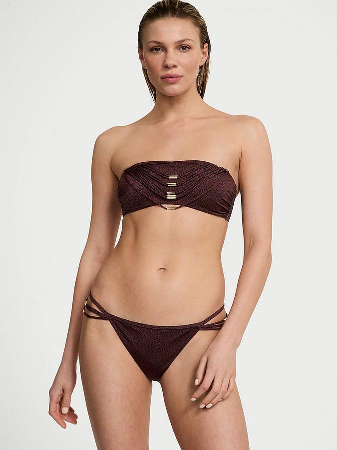 VS Archives Strappy Hardware Bandeau Bikini Top image number 0