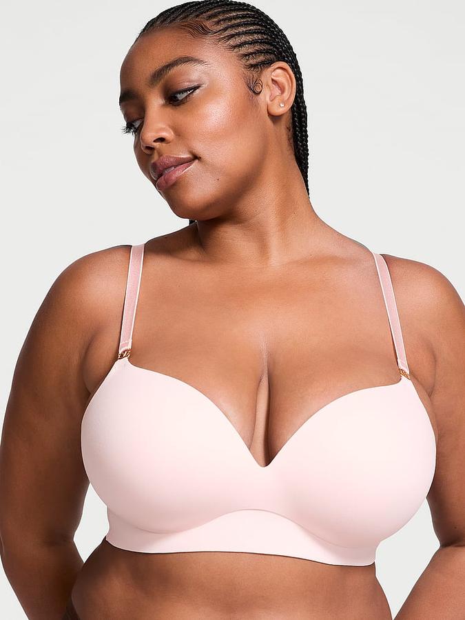 Smooth Wireless Push-Up Plunge Bra image number 0