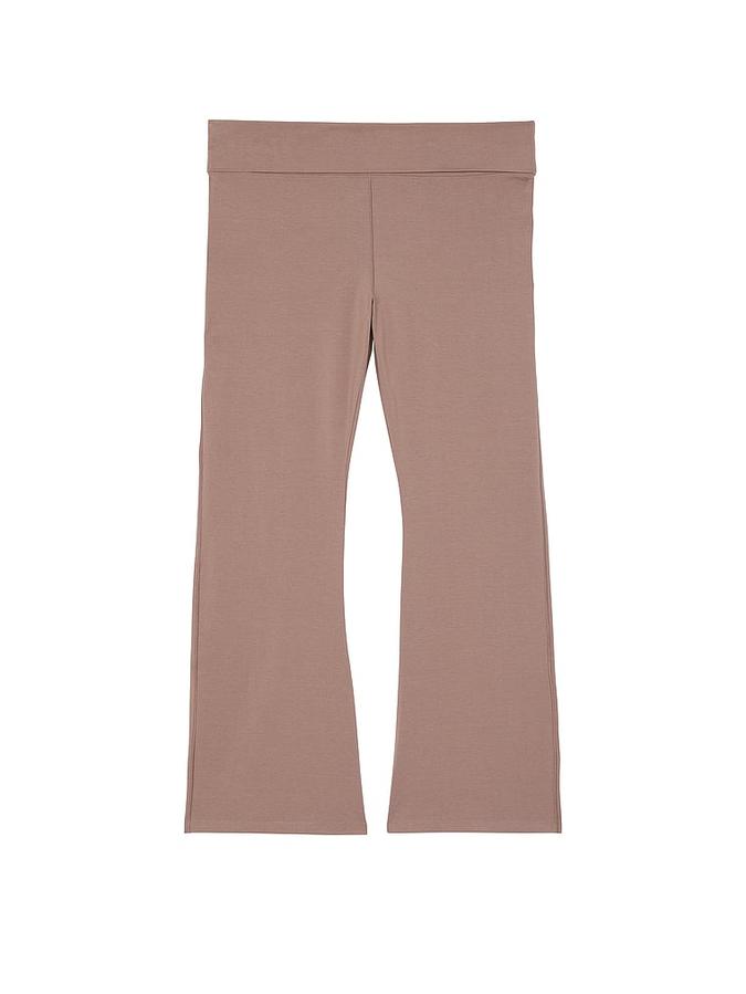 All-Day Cotton Foldover Flare Leggings image number 2