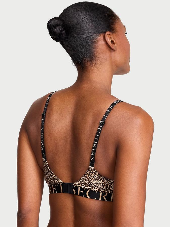 Cotton Exploded Logo Lightly Lined Demi Bra