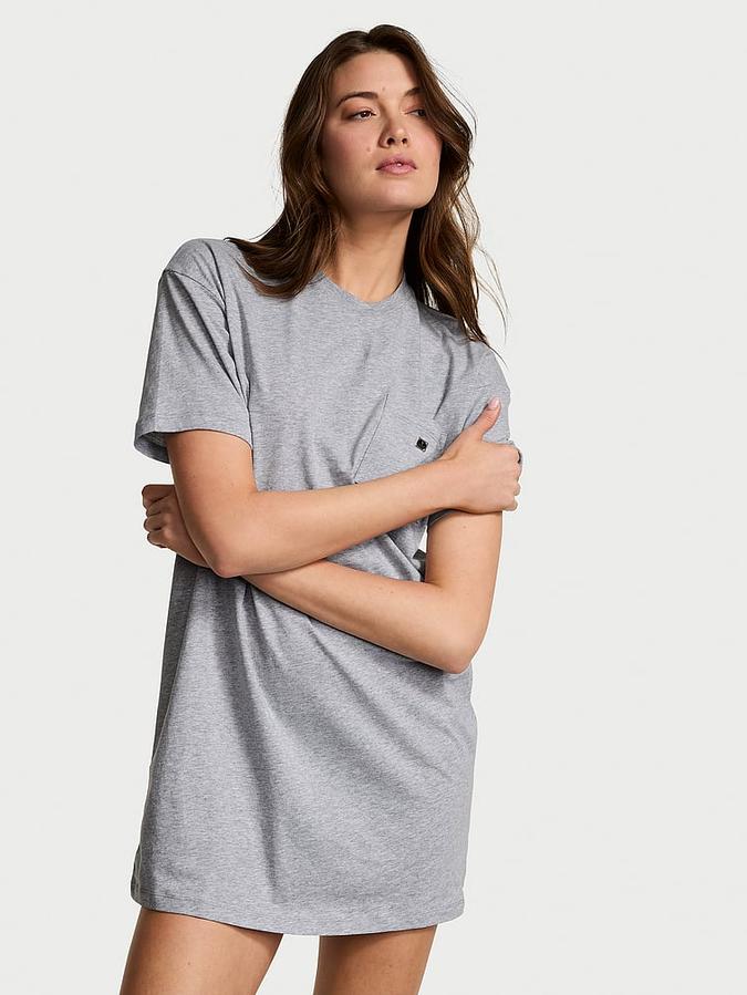 100% Cotton Oversize Pocket Sleep Tee image number 0