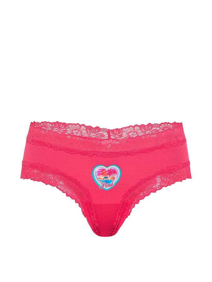 PINK Wink&trade; Lace-Trim Cheeky Panty image number 2
