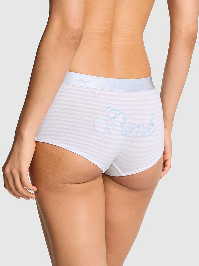 Logo Cotton Shine Boyshort Panty