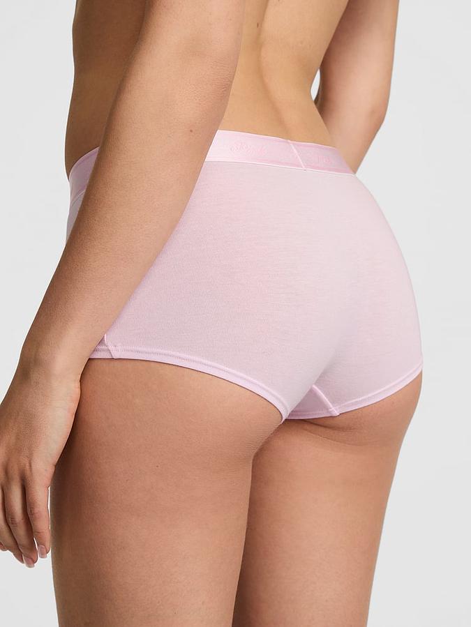Logo Cotton Shine Boyshort Panty