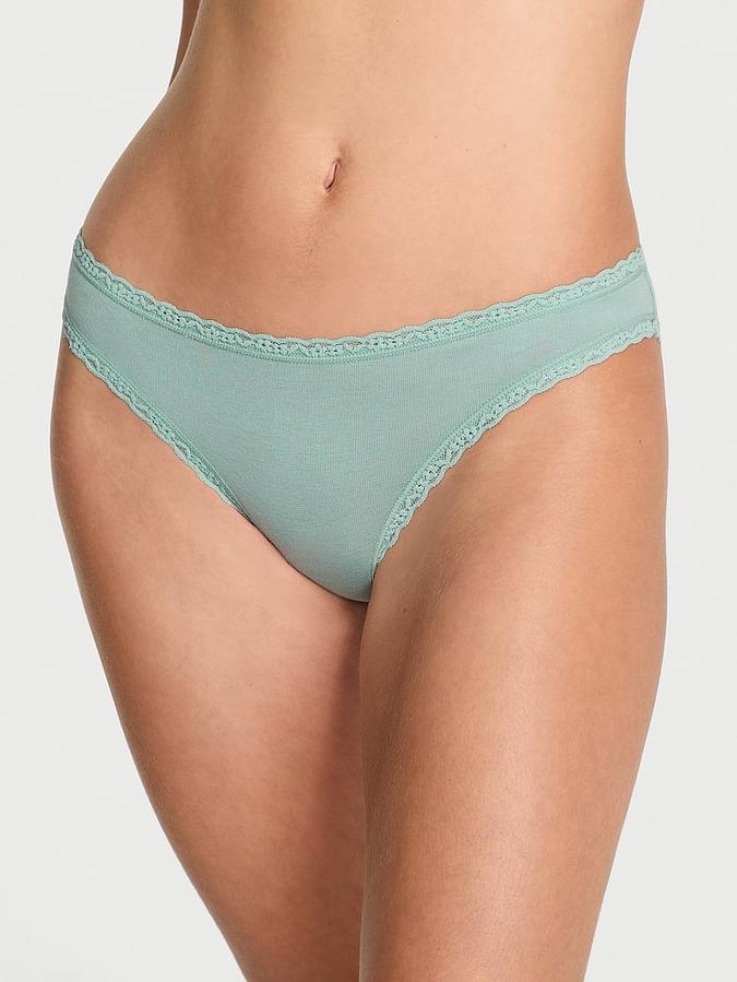 Cotton Lace Bow Bikini Panty image number 0