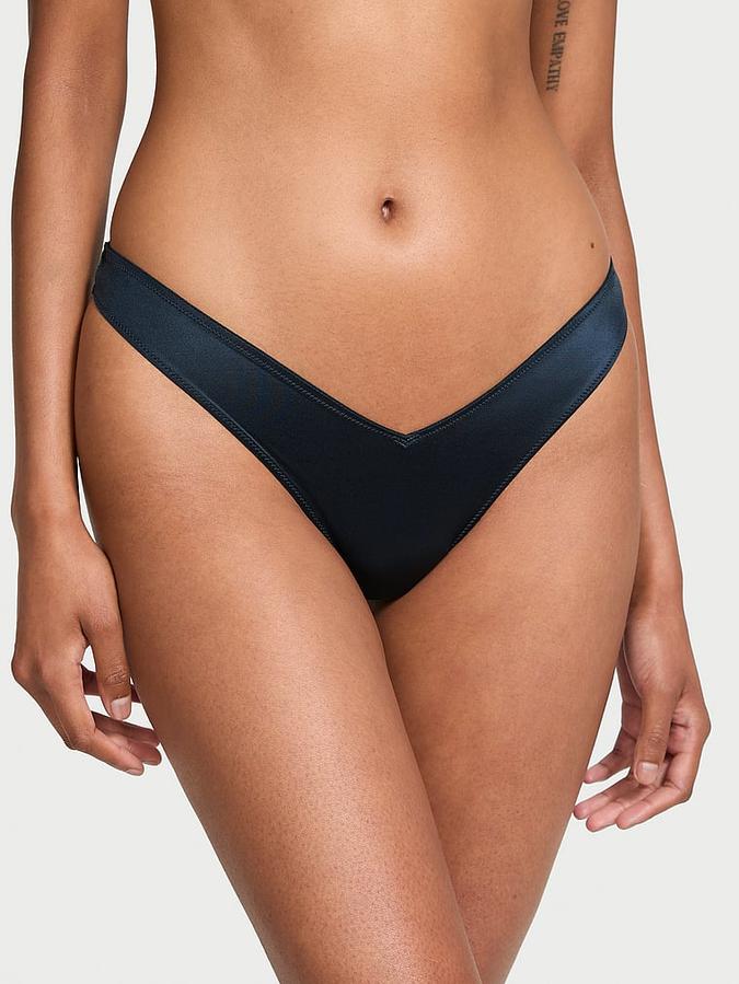 Strappy Back High-Leg Thong Panty image number 0