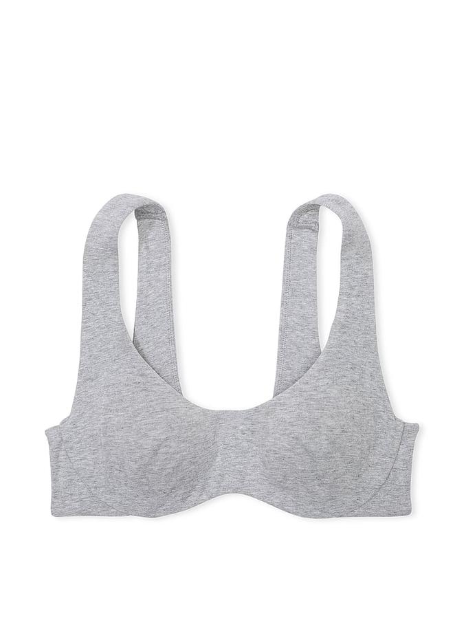Base Cotton Unlined Scoop Bra