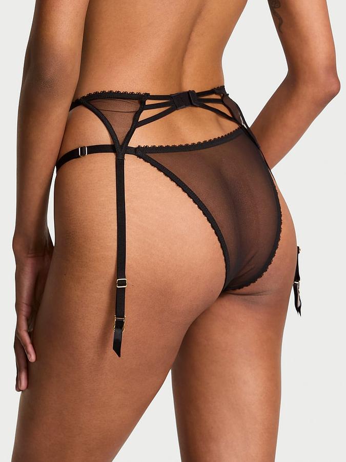 Cherry Pop Embroidery Garter Belt