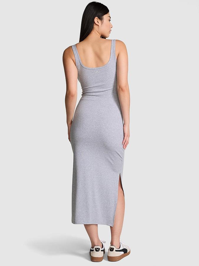 All-Day Soft Ribbed Bodycon Midi Dress image number 1