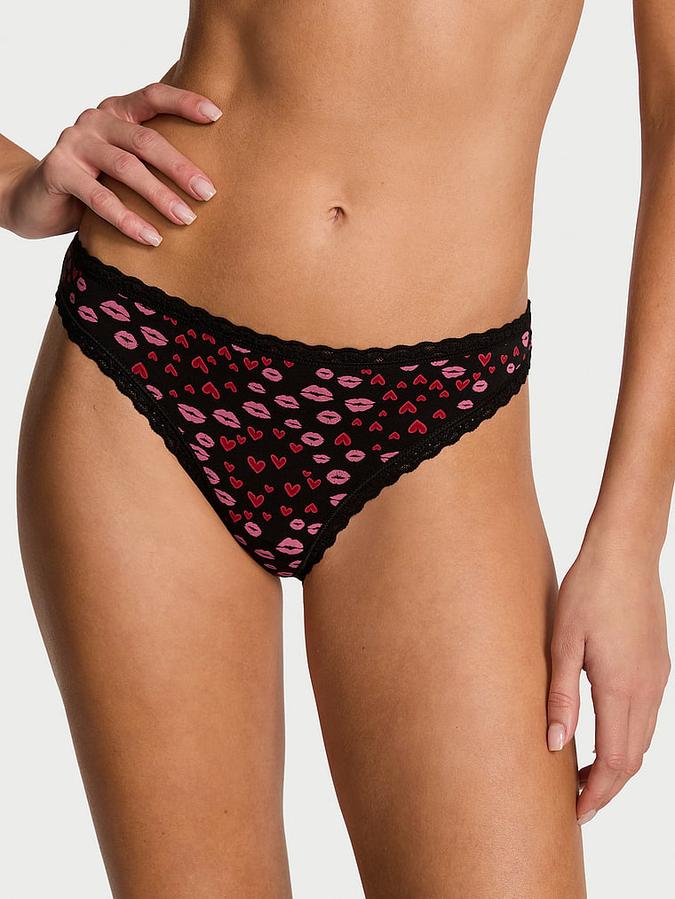 Lace-Waist Bikini Panty image number 0