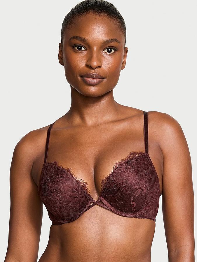 Bombshell Rose Lace Add-2-Cups Push-Up Bra image number 0