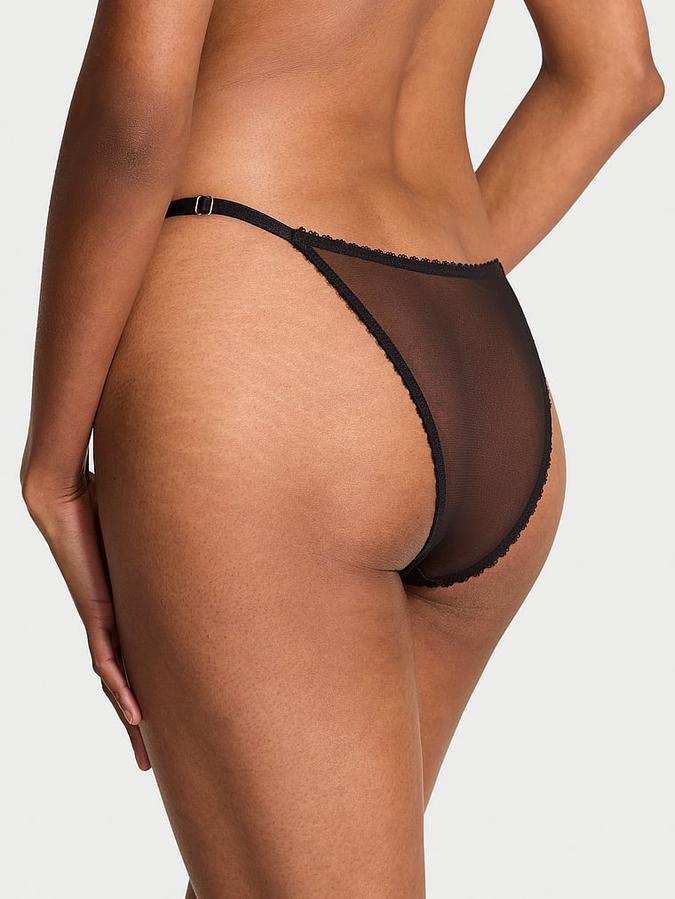 Cherry Pop Embroidery Strappy Brazilian Panty