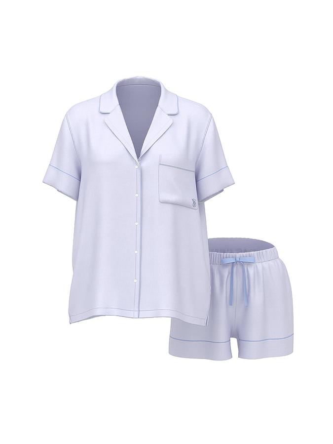 Signature Satin Short Pajama Set image number 2
