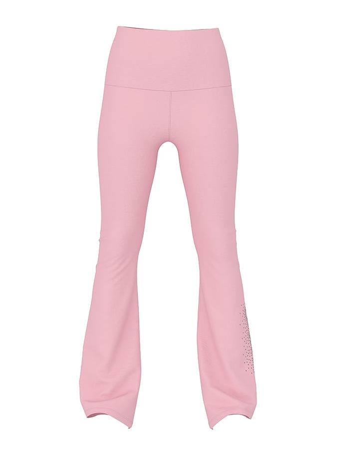 All-Day Cotton Foldover Flare Leggings image number 2