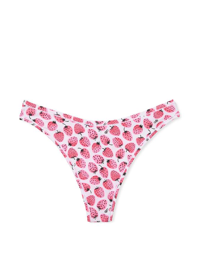 Cotton High-Leg Thong Panty image number 1